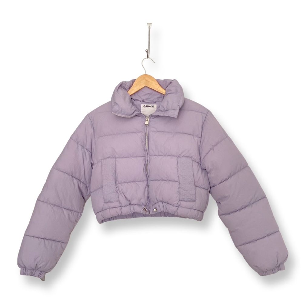 Cropped Lilac Puffer